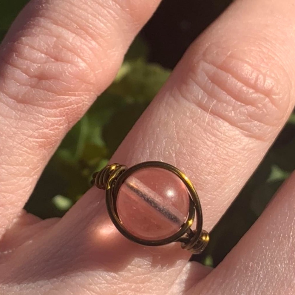 Cherry Quartz Ring
